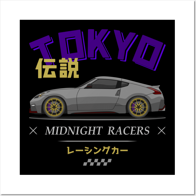 Tuner Silver 370Z JDM Wall Art by GoldenTuners